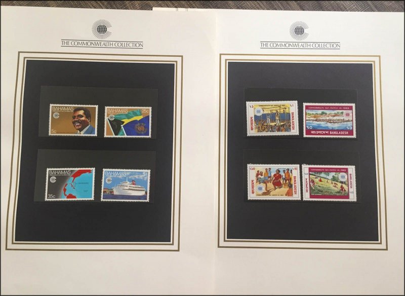 THE COMMONWEALTH COLLECTION 1983 ONLY PAGES WITH STAMPS COMPLETE MNH
