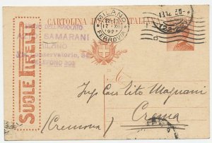 Postal stationery Italy 1923 Pirelli - Soles