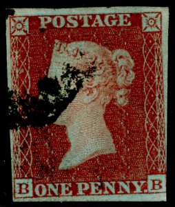 SG8, 1d red-brown PLATE 154, USED. Cat £40. BB