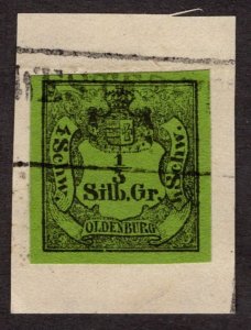 1855, Oldenburg 1/3gr, Used Forgery, Sc 4