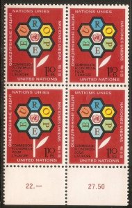 UN GEN Sc# 27 MNH FVF 4Block Economic Commission Europe