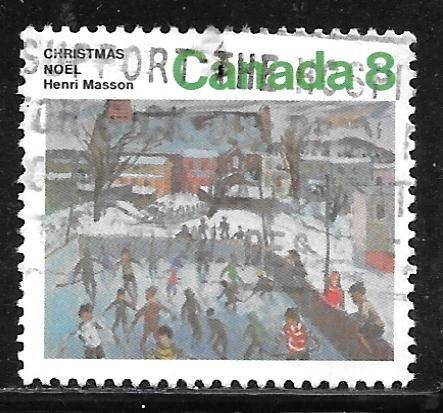 Canada 651i: 8c Skaters in Hull, by H. Masson, used, VF