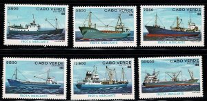 Cape Verde #422-27 MH cpl ships