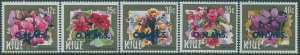 Niue OH MS 1985 SGO1-O5 Flowers (5) MNH