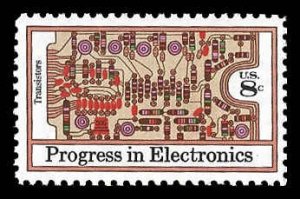 PCBstamps   US #1501 8c Electronics - Transistors, MNH, (6)