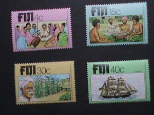 FIJI -1979 SC#401-4   CENTENARY OF ARRIVAL OF INDIANS- MINT VERY FINE