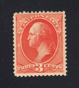 Scott #214 3c Vermillion Mint OG Hinged