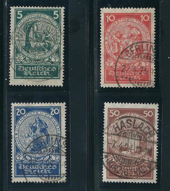 Germany B8-11 Mi 351-54 Used F/VF 1925 MiCV $83.00