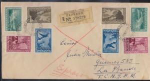 O) 1952 ARGENTINA, FIFTH PLAN -IMPORT AND EXPORT MEASURES, DOLPHIN, EXPRESS SERV