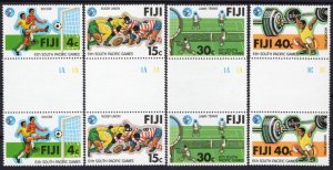 ZAYIX Fiji 405-408 MNH Gutter Pairs South Pacific Games Sports Soccer 051023SM22