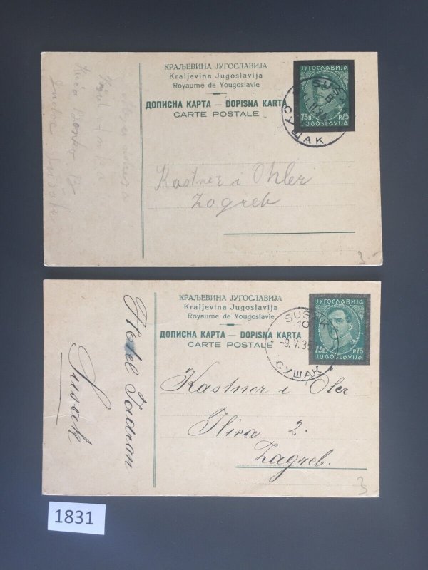 $1 World MNH Stamps (1831), Yugoslavia Kingdom covers, 1930s, see image