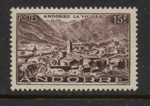 Andorra French 1951 Old Town VF MNH (121)