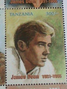 ​TANZANIA STAMP-1955-HOLLYWOOD LEGEND JAMES DEAN MNH FULL SHEET