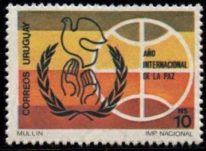 1988 Uruguay International Peace Year emblem  #1248 ** MNH