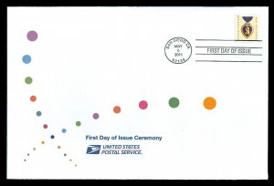 Scott 4529 Forever Purple Heart First Day Cover with Ceremony Program Insert