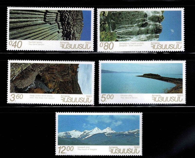 Armenia Scott 452-456 MNH** Scenic Views stamp set