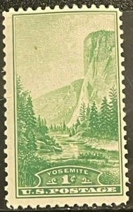 Scott 740 1¢ El Capitan, Yosemite Single Stamp MNH OG - Lot 9