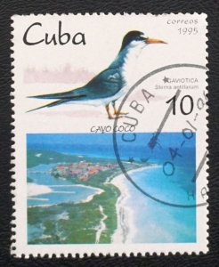 Cuba Sc# 3703 CAYO COCO Birds beaches tourism  10c  1995 used cto