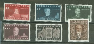 Liechtenstein #160-65