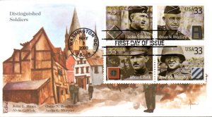 #3393-96 Distinguished Soldiers Edken FDC