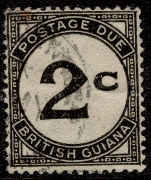 British Guiana #J2 Postage Due Used CV12.00