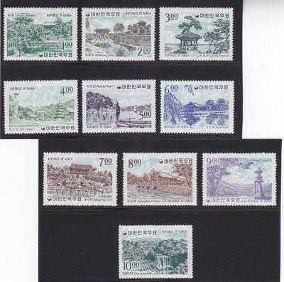 434 - 443  Korea set XF-mint never hinged nice color scv ...