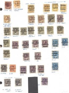 Canada SELECTION OF USED ADMIRAL PRECANCELS BS24681