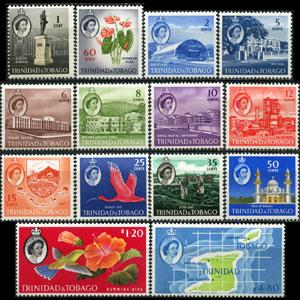 TRINIDAD & TOBACO 1960 - Scott# 89-102 Views Set of 14 LH