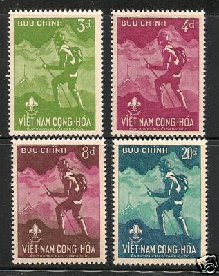 South Vietnam 1959 SC#124-27 National Boyscout Jamboree Set 