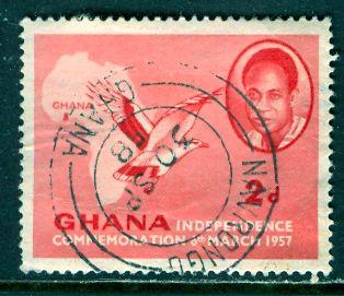 Ghana; 1957: Sc. # 1: O/Used Single Stamp