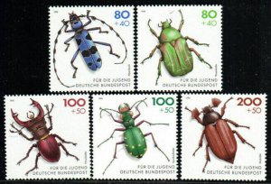 Germany Stamp B745-B749  - Beetles