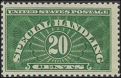 Scott QE3a 15c Special Handling 1955 Mint NH Dry Print