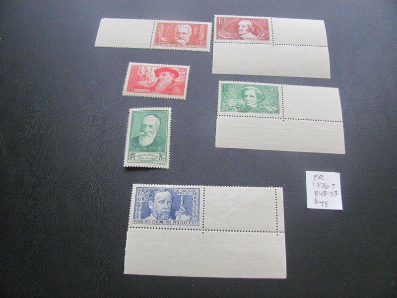 FRANCE 1928 MNH  SC B48-53 SET XF $75 (154)