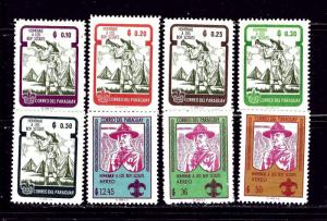 Paraguay 638-45 MNH 1962 Boy Scouts