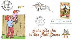 #4341 Take Me Out to the Ballgame QCR FDC