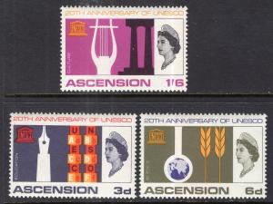 Ascension 108-110 UNESCO MNH VF