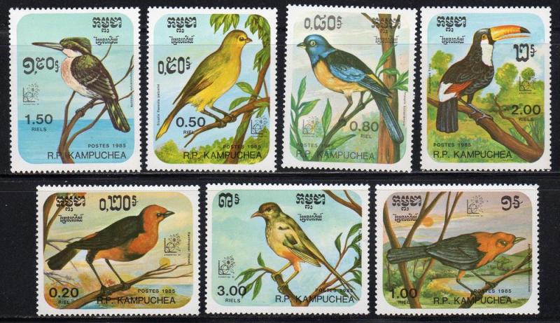 Cambodia 613-19 - Mint-NH - Birds (1984) (cv $8.75)