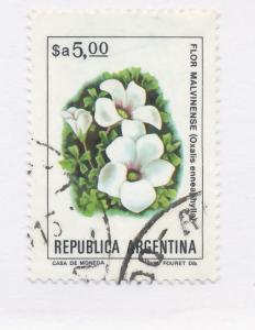 Argentina 1983 - Scott 1438 used - 5p, Flowers type of '82