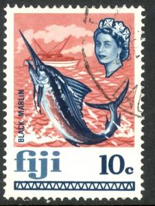 FIJI 1969 10c Black Marlin Pictorial Issue Scott No. 268 VFU