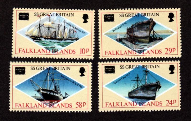 Falkland Islands # 446-449 Mint NH!