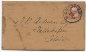 US 19th Century Cover Scott #10a Tied by Black CDS Dec 6, 1851 w/ Letter