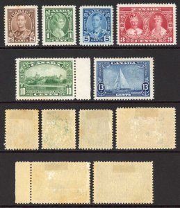 Canada SG335/40 1935 Silver Jubilee Set M/M Toned