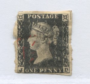 1840 Penny Black Forgery