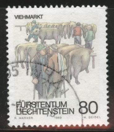 LIECHTENSTEIN Scott 917 Used CTO 1989 stamp