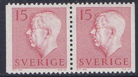 Sweden #515 pair F-VF Mint NH ** Gustav VI Adolph