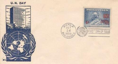 PHILIPPINES UN DAY 1959 FDC - #2