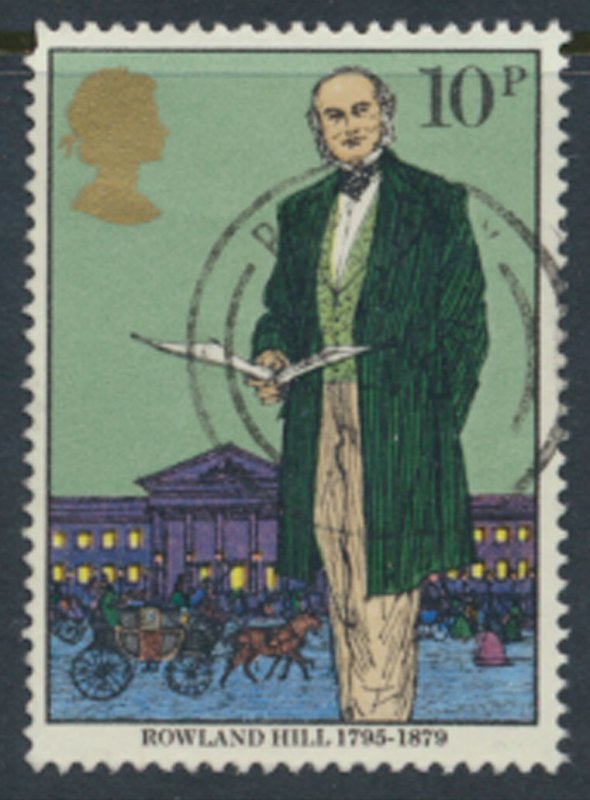 Great Britain  SG 1095  SC# 871 Rowland Hill   Used see detail and scan