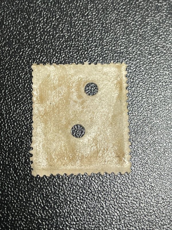 Puerto Rico 1 with 3mm telegraph punch x2 (Edifil 1) KSPhilatelics (PRT8)