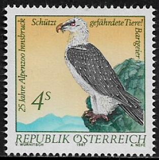 Austria #1411 MNH Stamp - Bearded Vulture