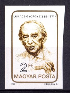 Hungary 1985 Sc#2915 GYORGY LUKACS EDUCATOR PHILOSOPHER IMPERFORATED MNH